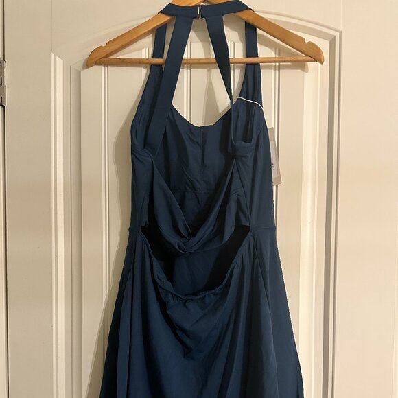 Backless Twisted Flare Dance Active Dress-Longer Length-Easy Peezy Edition - Picture 2 of 5